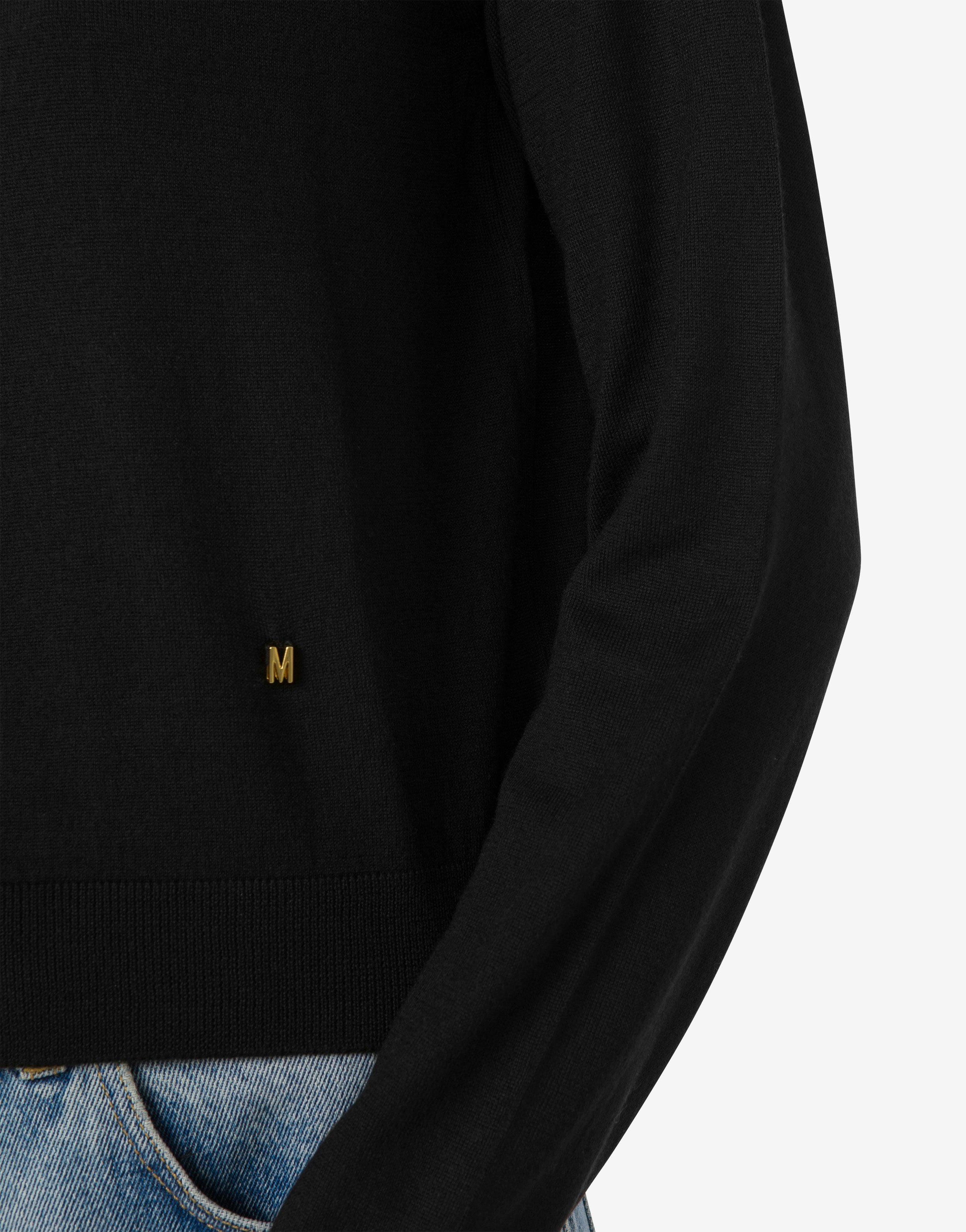 GOLDEN M WOOL AND SILK CARDIGAN - 4