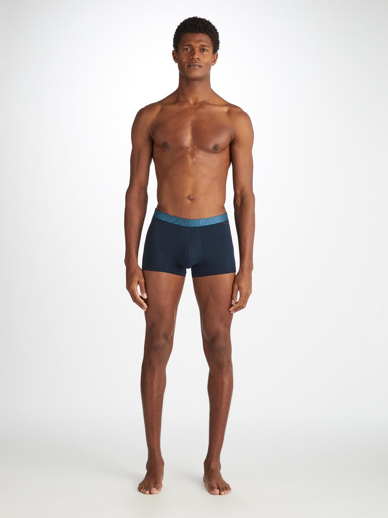 Men's Boxer Briefs Band 63 Pima Cotton Stretch Navy - 3