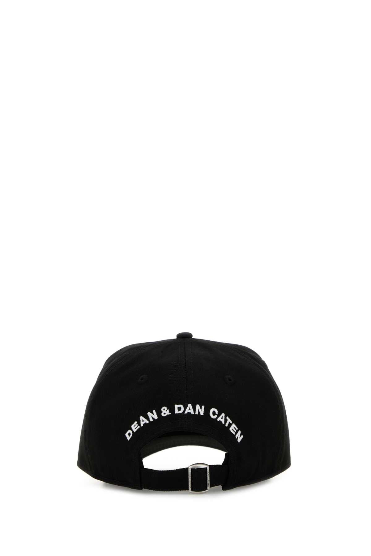 Dsquared Women Black Cotton Baseball Cap - 3