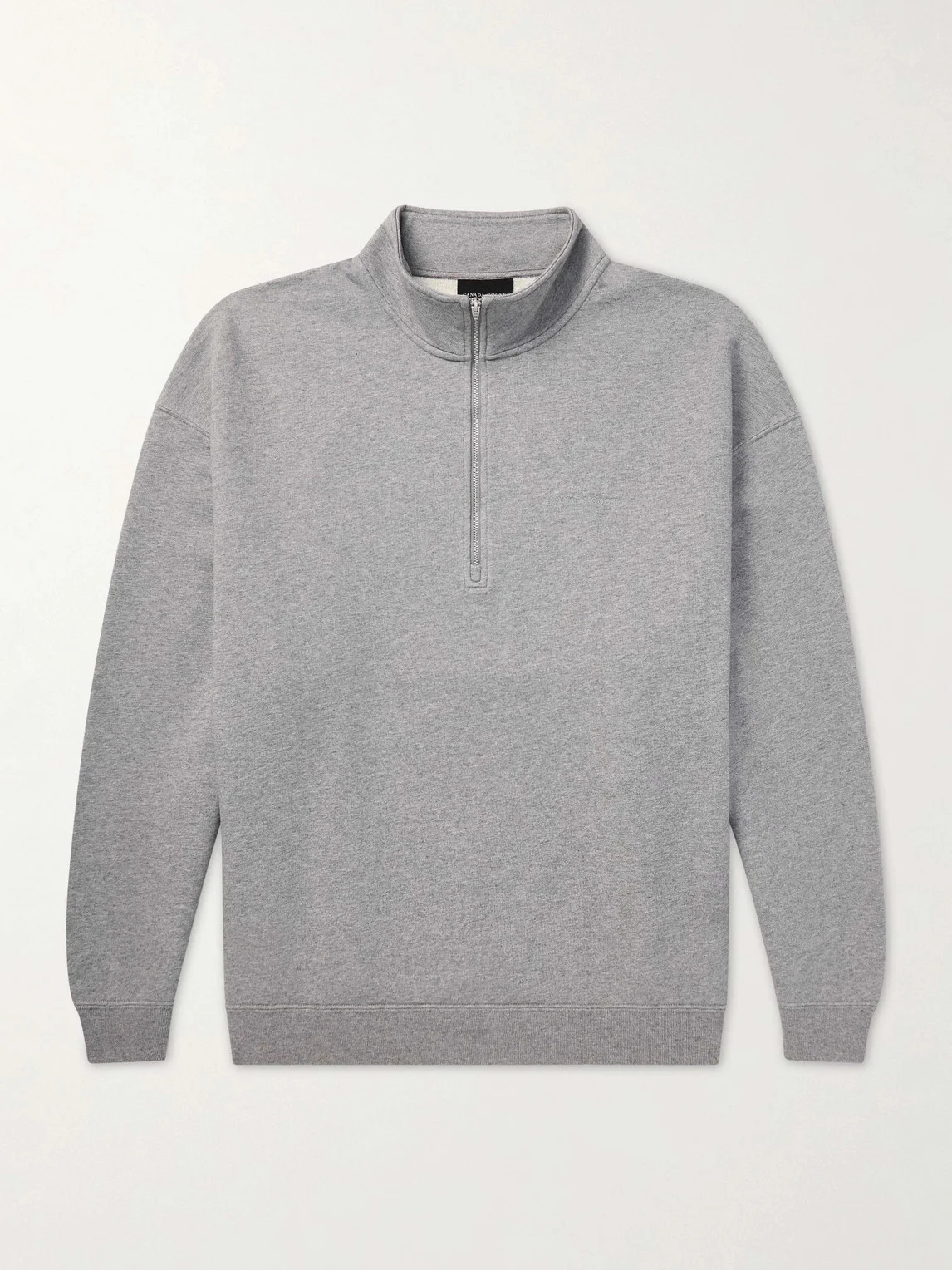 Rove Half-Zip Cotton-Jersey Sweater - 1