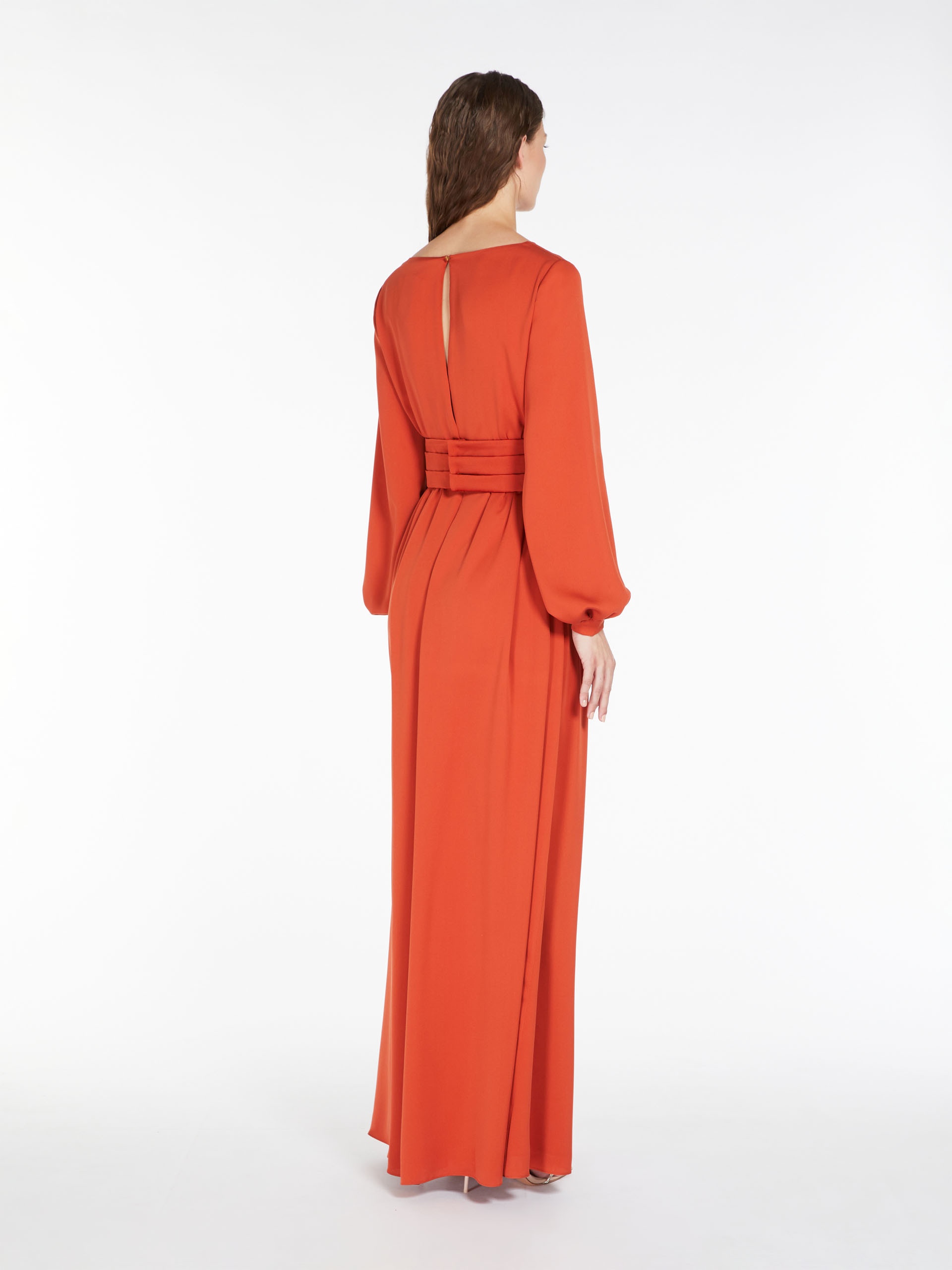 TASCA Draped silk tuxedo dress - 4