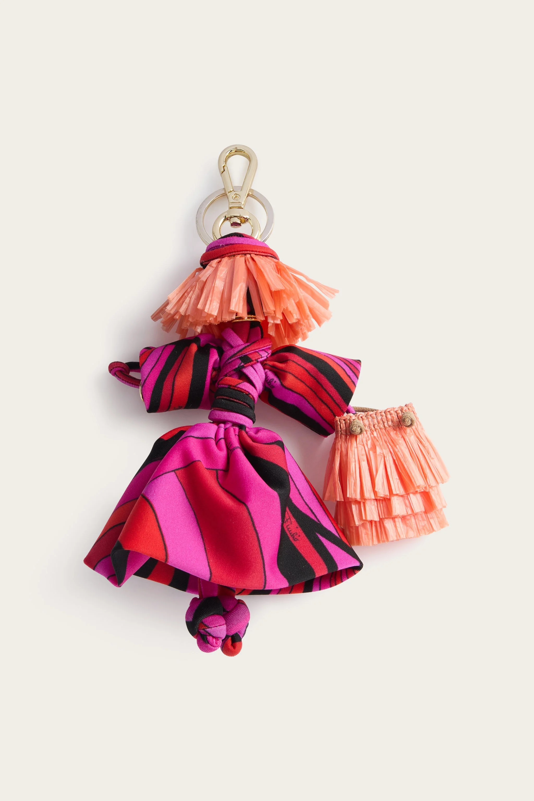 BAG CHARM IN IRIDE PRINT - 1
