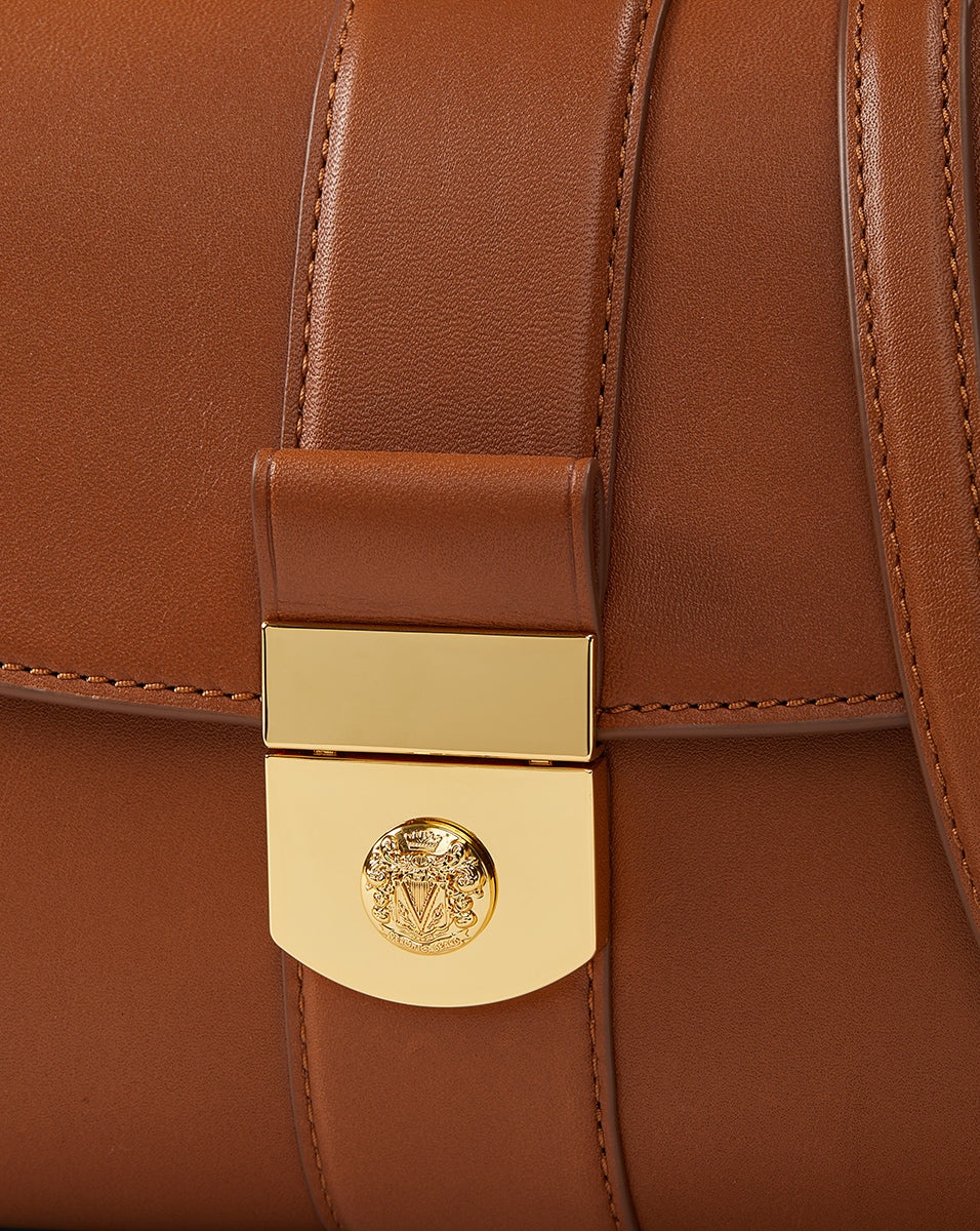 LARGE CREST LOCK TRAP BAG - 3