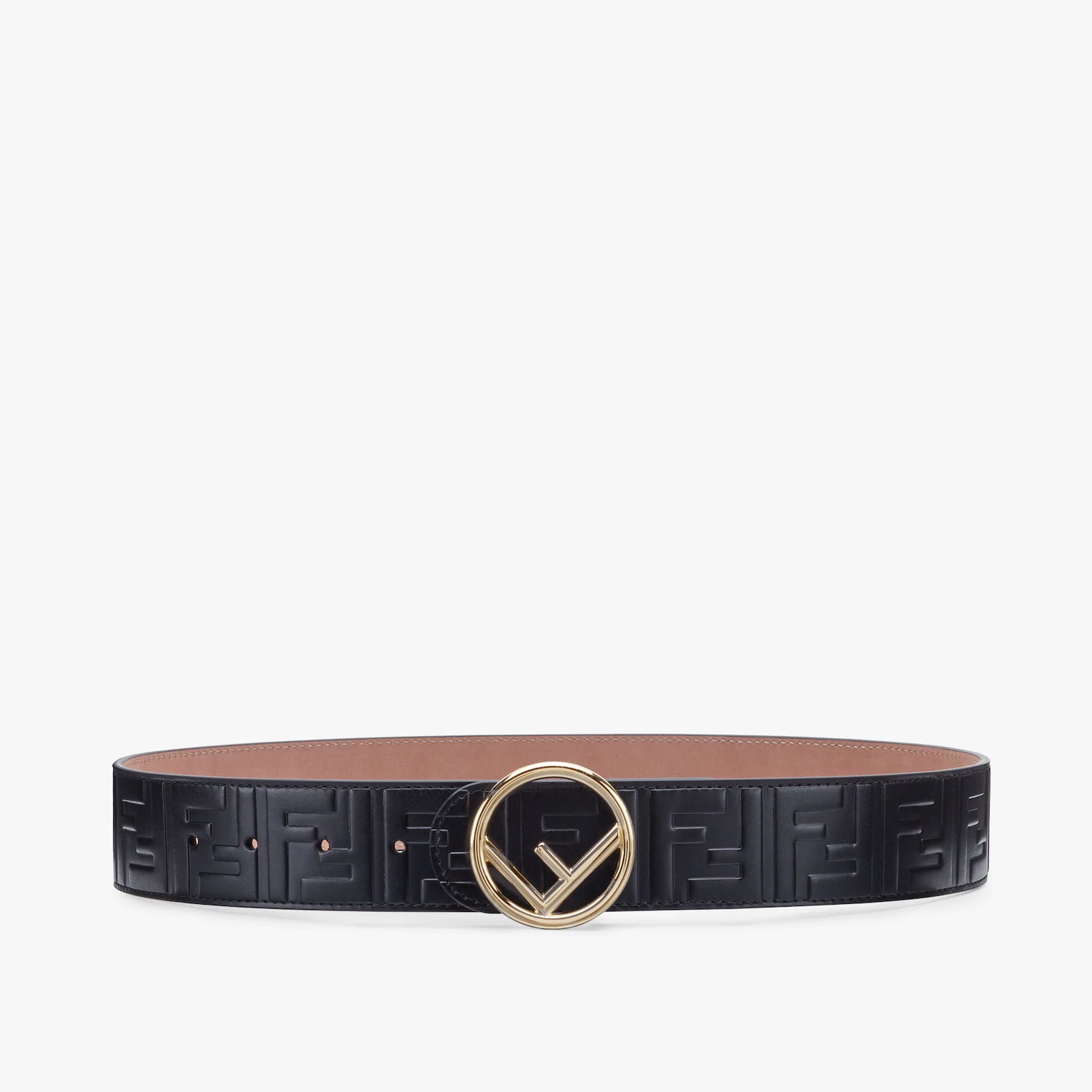 Black leather belt - 1