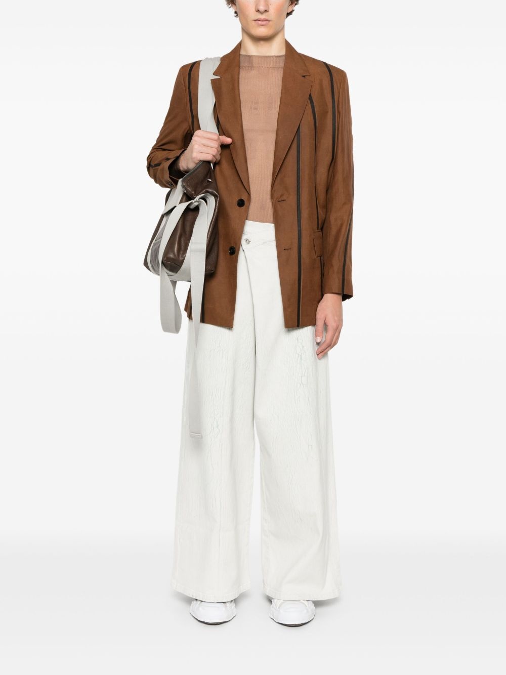 stripe-detail blazer - 2