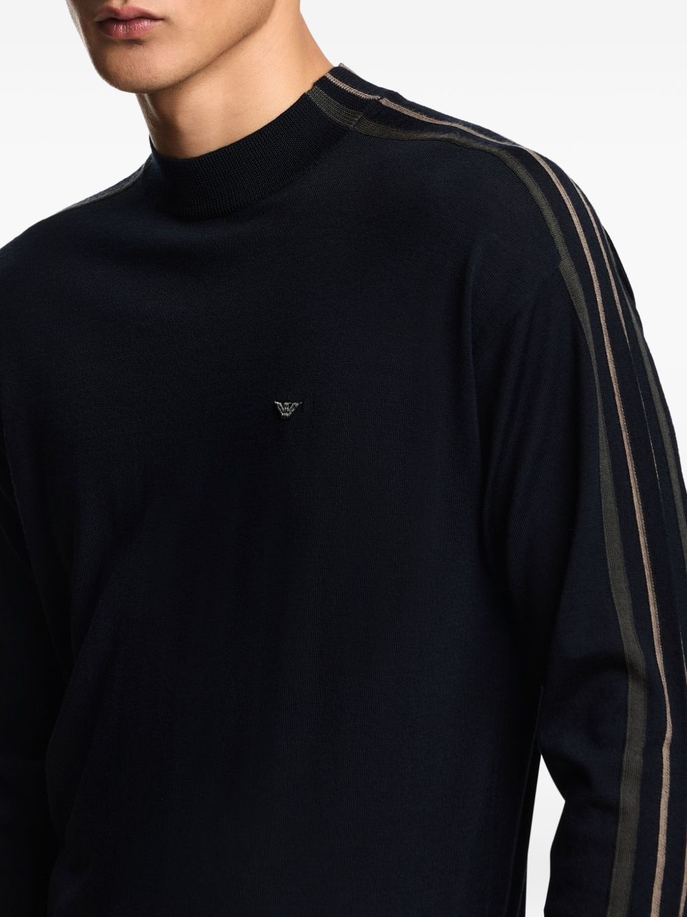 stripe-detail sweater - 5