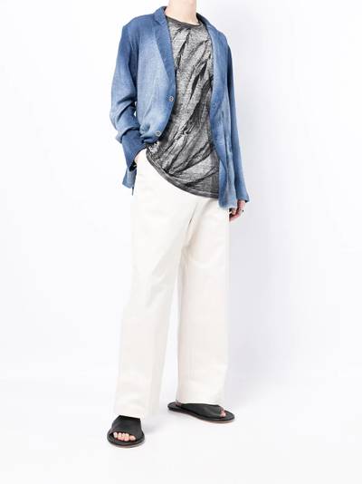 Avant Toi bleached single-breasted blazer outlook