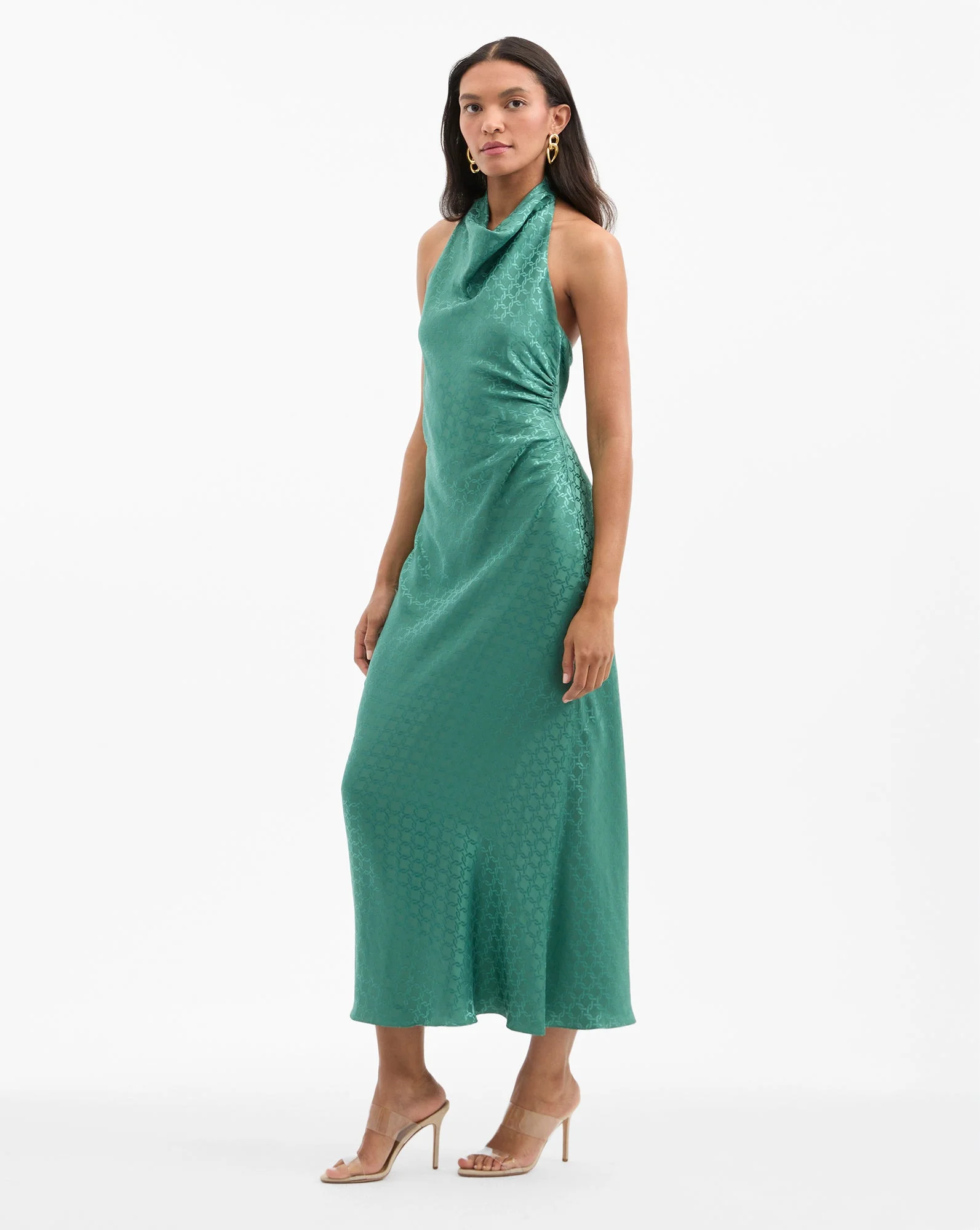 VERONICA BEARD MAGGIE HALTER MAXI DRESS - 2505JQ1621707 | REVERSIBLE