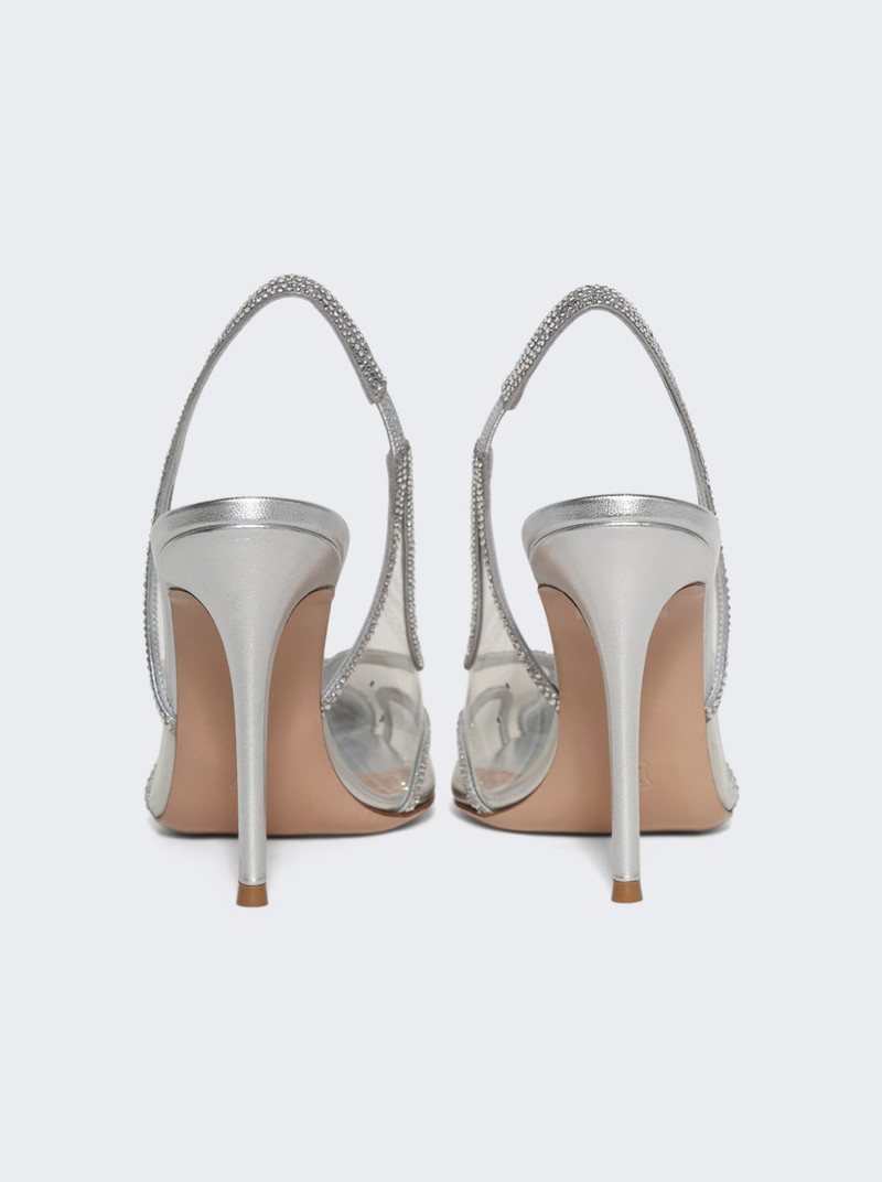 Brenda Pumps Transparent And Silver 4