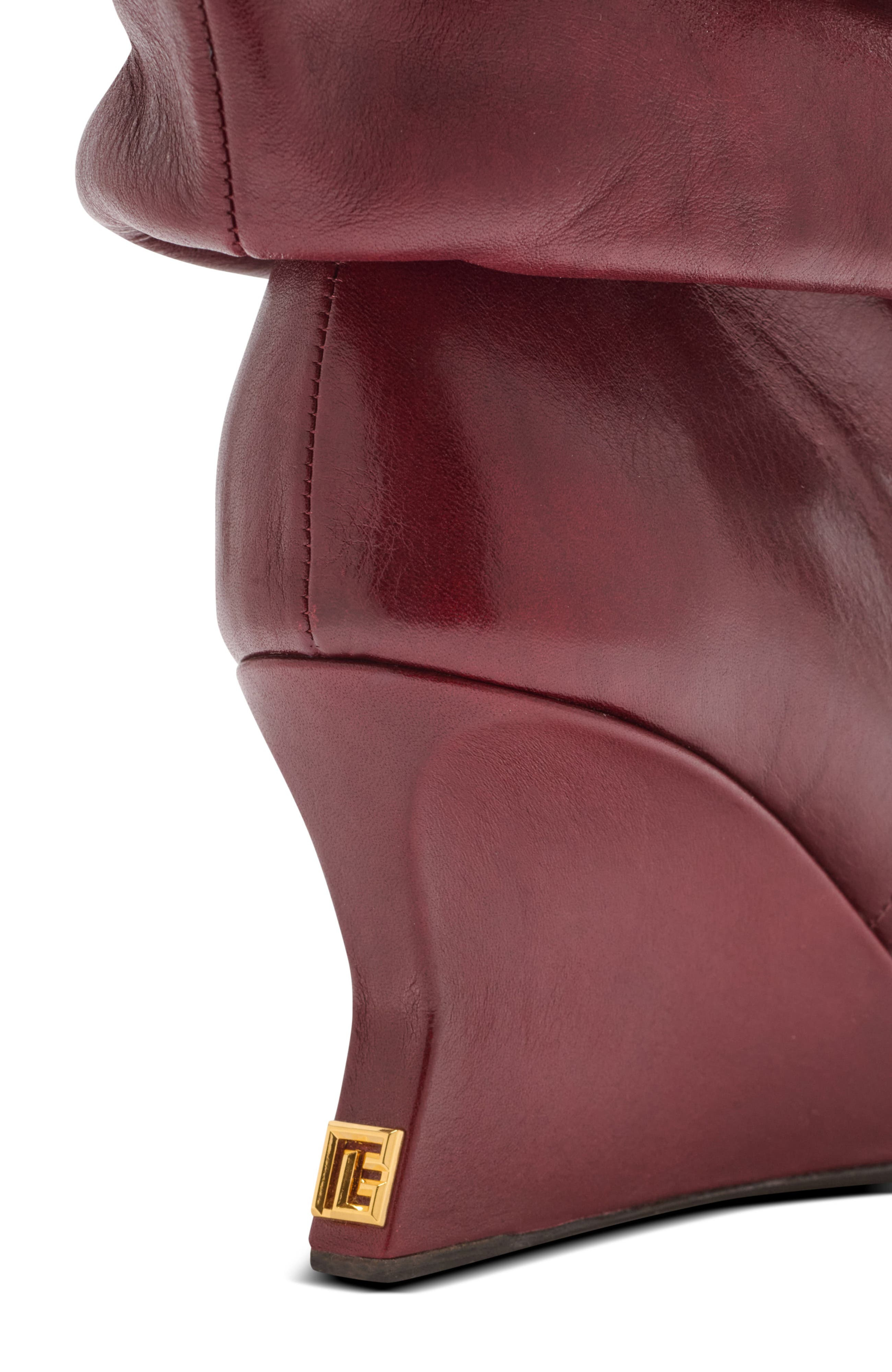 Balmain Wedge Ankle Boots in Brown at Nordstrom - 6