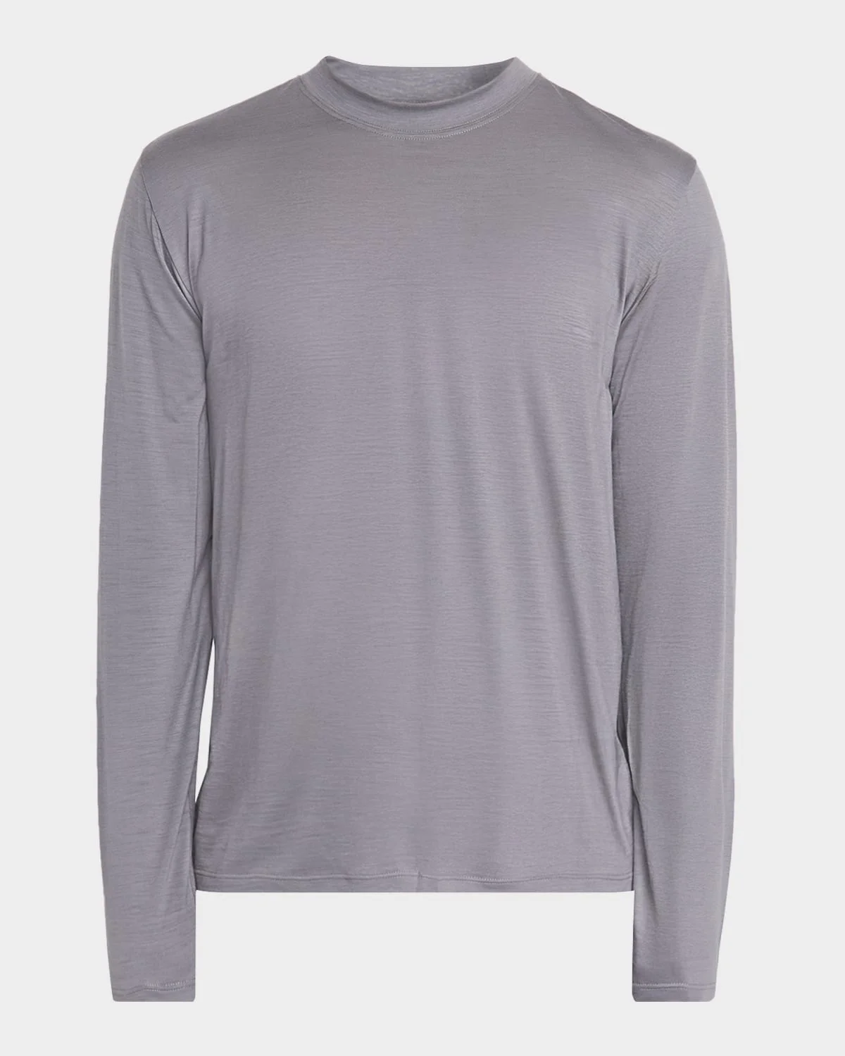Men's Easy-Care Wool Jersey Long-Sleeve T-Shirt - 1
