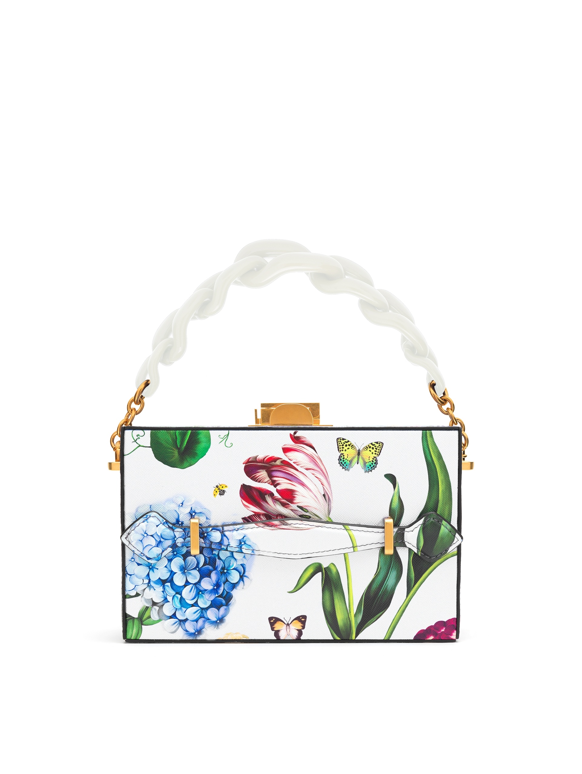 MULTI FLORAL PRINTED ALIBI MINAUDIERE - 1