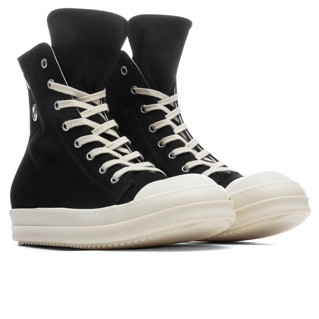 DENIM SNEAKS - BLACK/MILK - 2