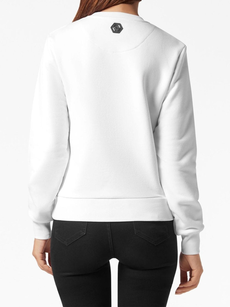 logo-embellished cotton sweatshirt 3