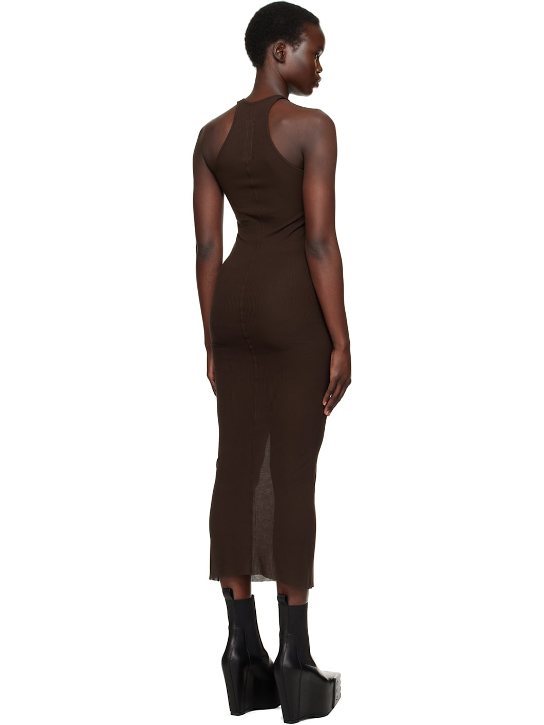 Brown Hollywood Tank Midi Dress - 3