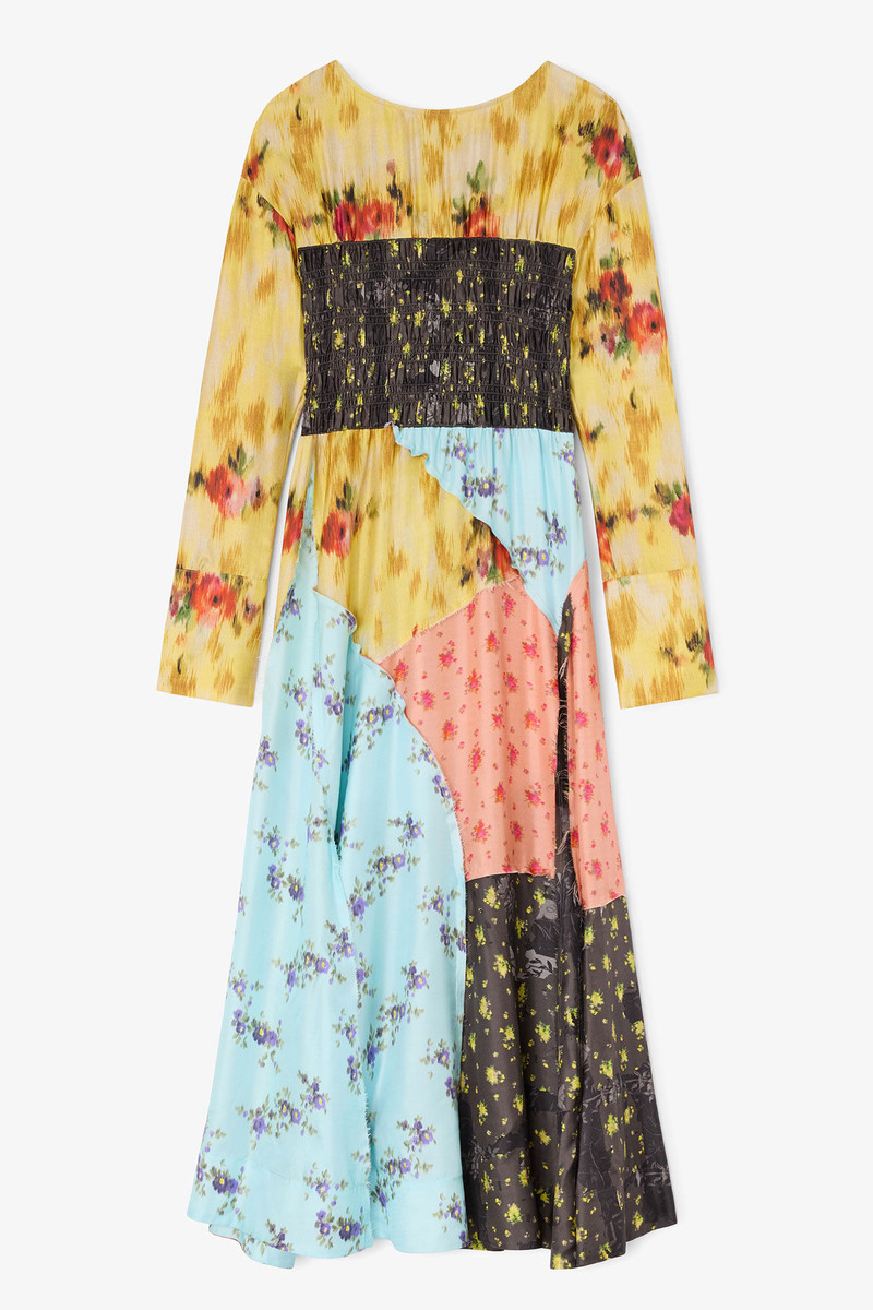 DRESS IN MULTI PRINTED SILK 1