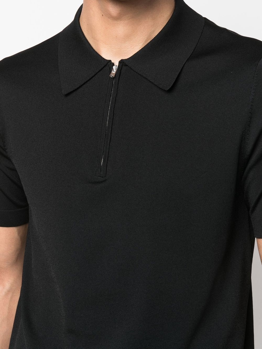 half-zip fastening polo shirt - 5