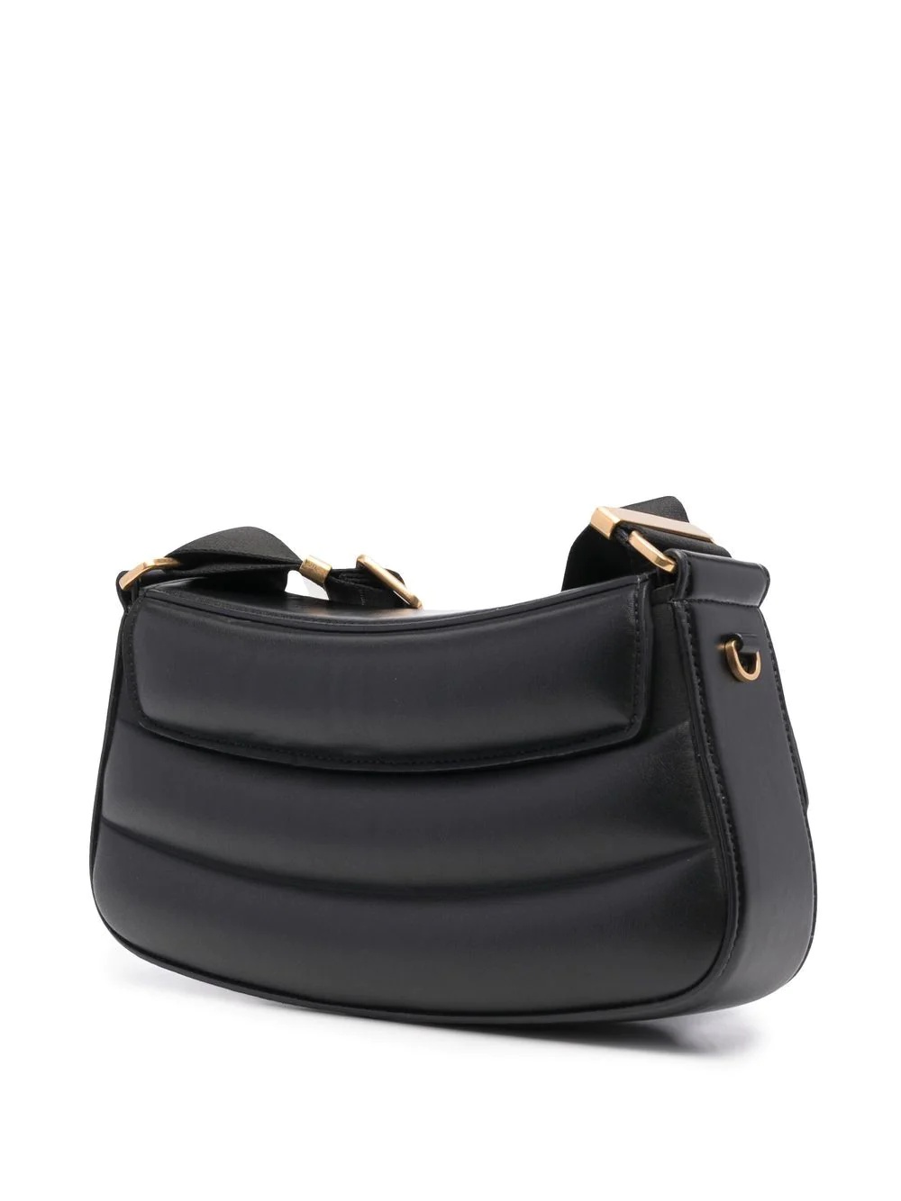 S logo-plaque padded shoulder bag - 3
