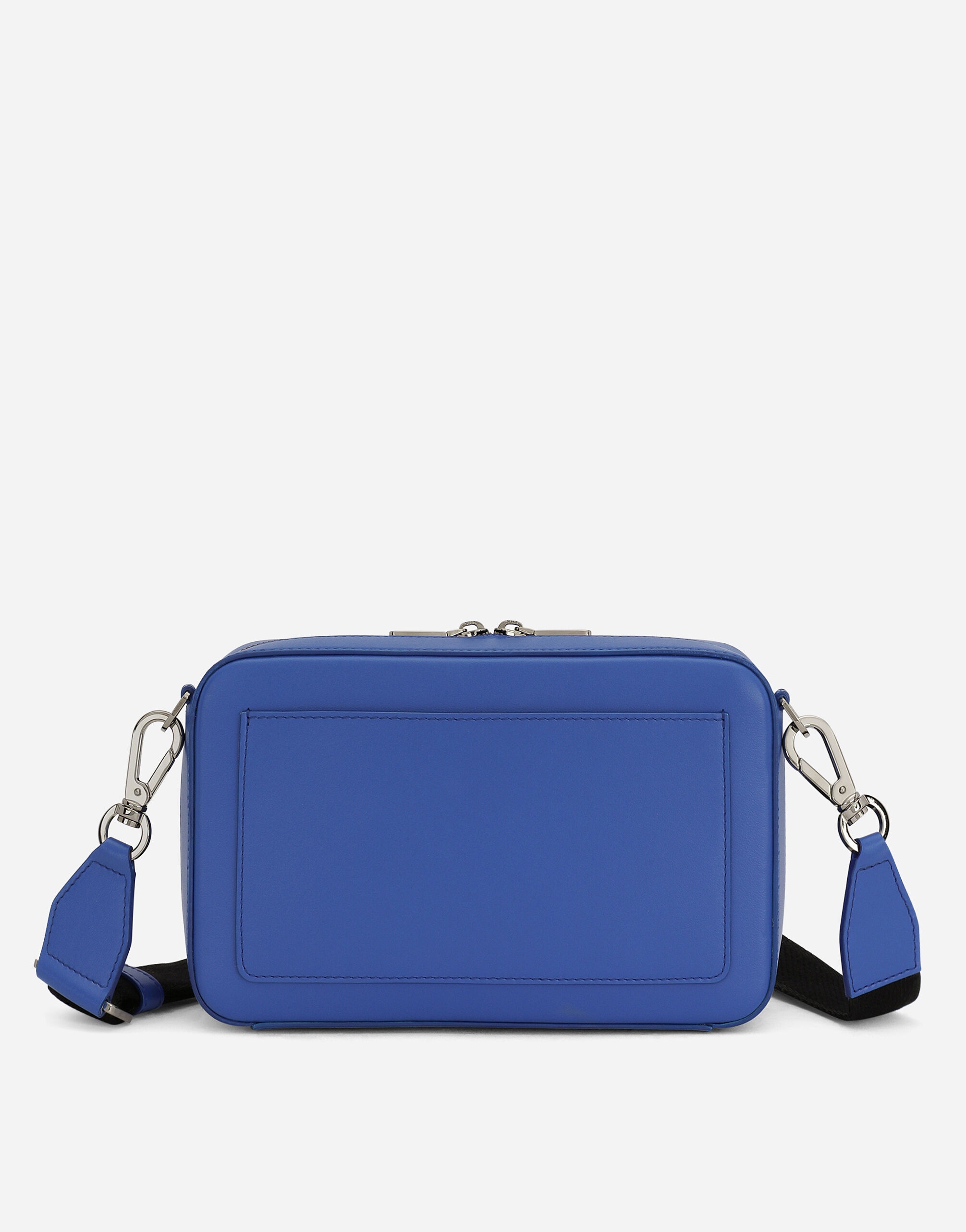 Calfskin crossbody bag with raised logo - 4