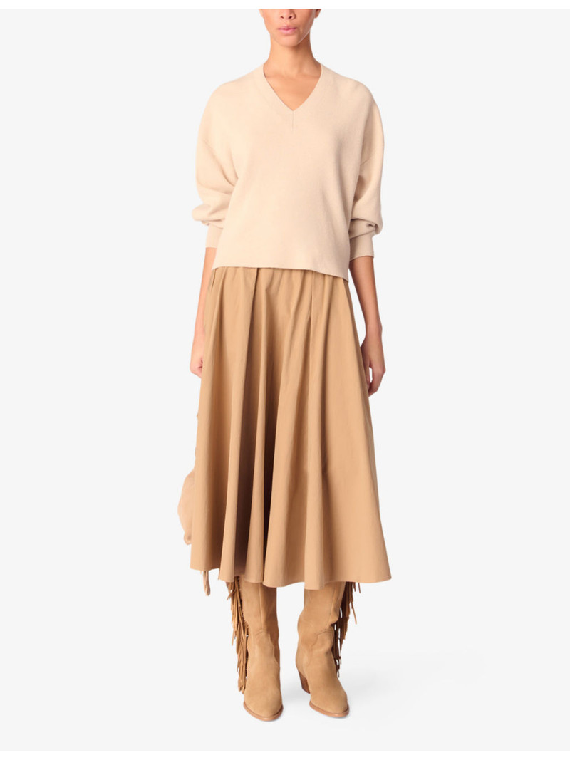 maje V-Neck Wool-Blend Jumper outlook