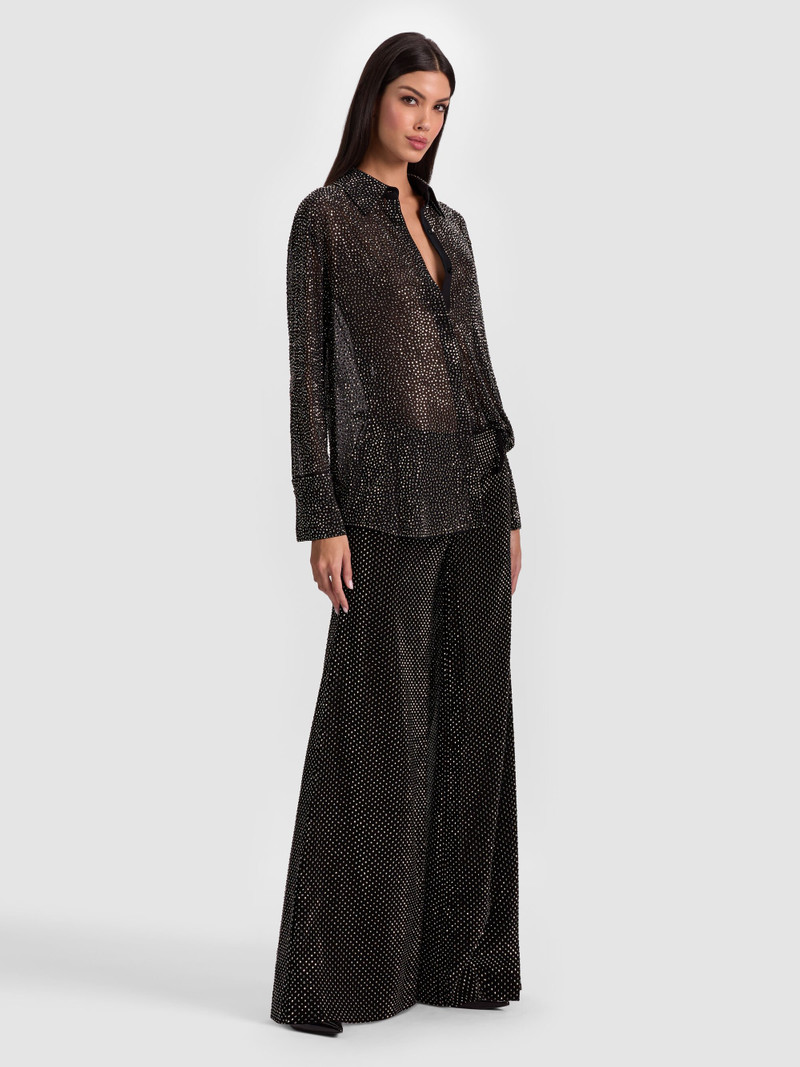 FINELY EMBELLISHED OVERSIZED BUTTON DOWN 5
