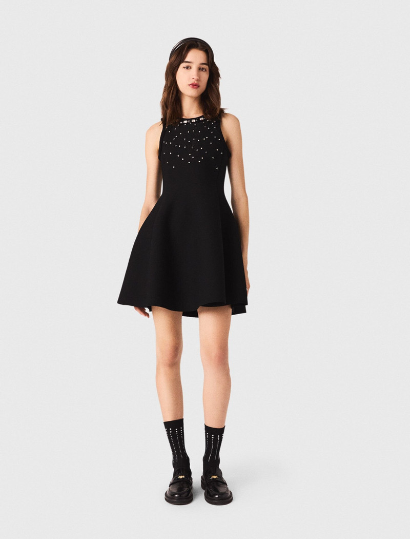 maje Jewelled skater dress outlook