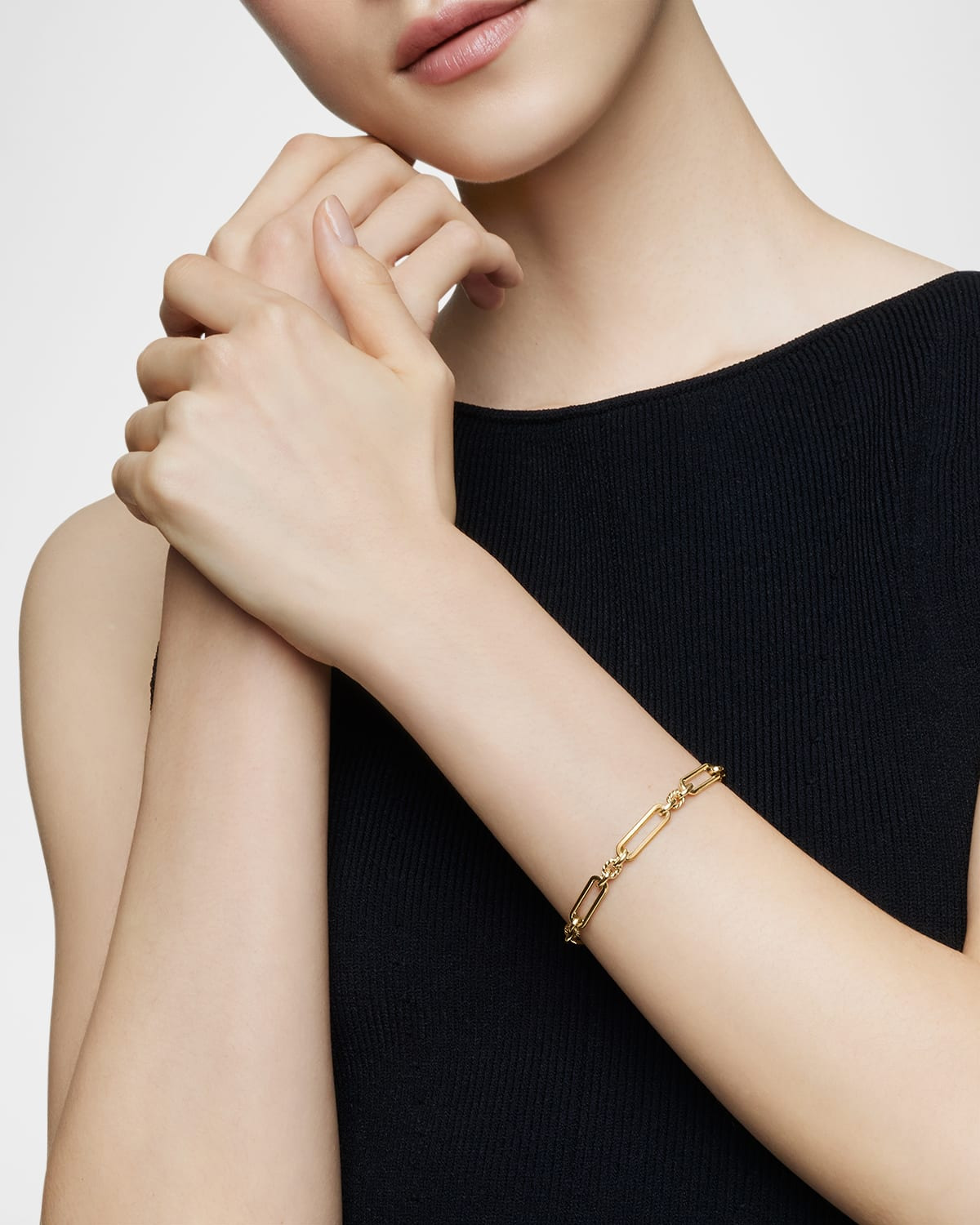 Lexington Chain Bracelet in 18K Gold, 6.5mm - 6