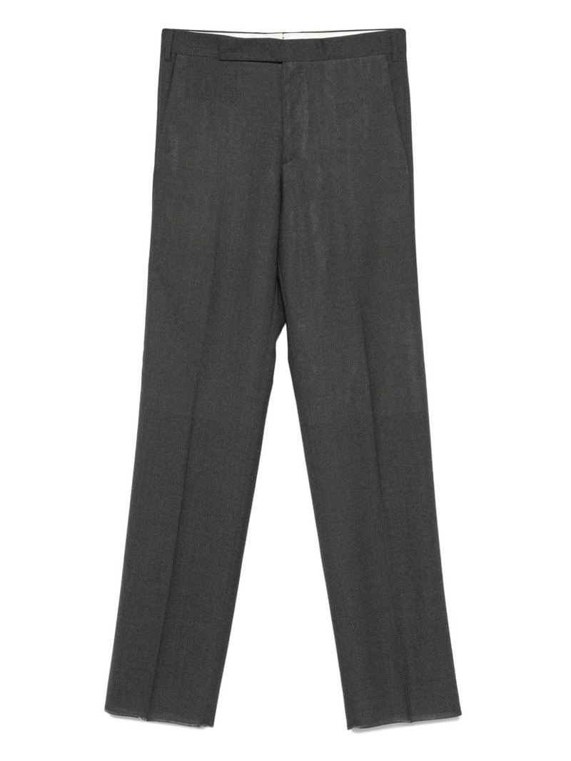 pleated straight-leg trousers 1