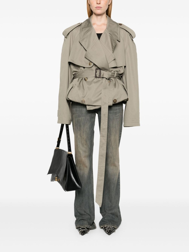 belted-waist cotton trench coat 3