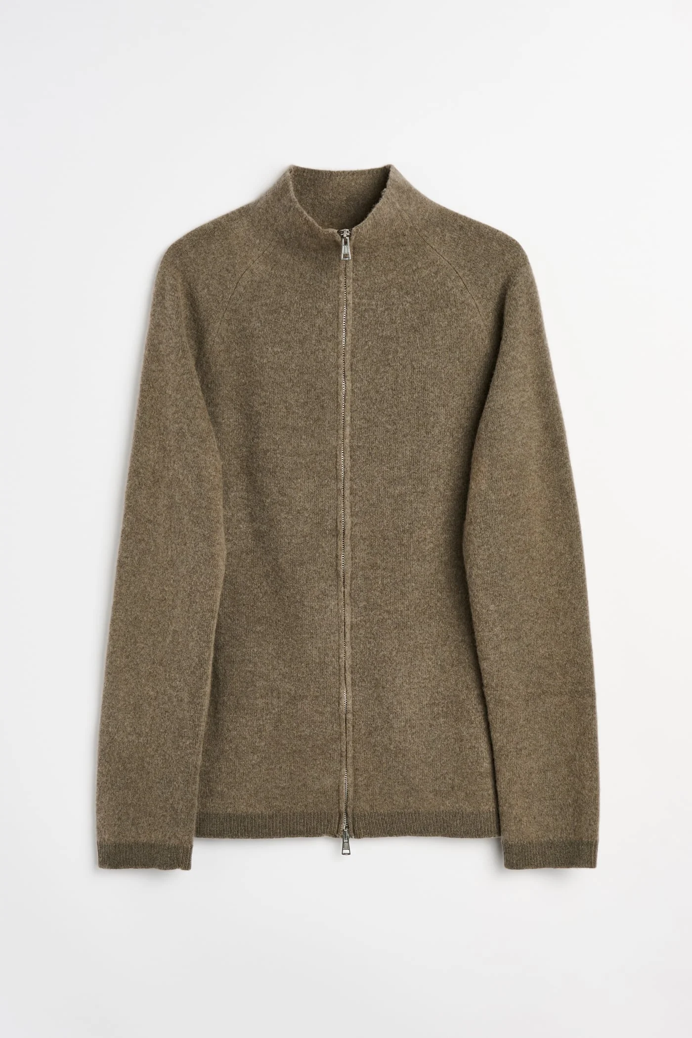 Line Zip Cardigan Mud Spray Dye Cherub Wool - 1