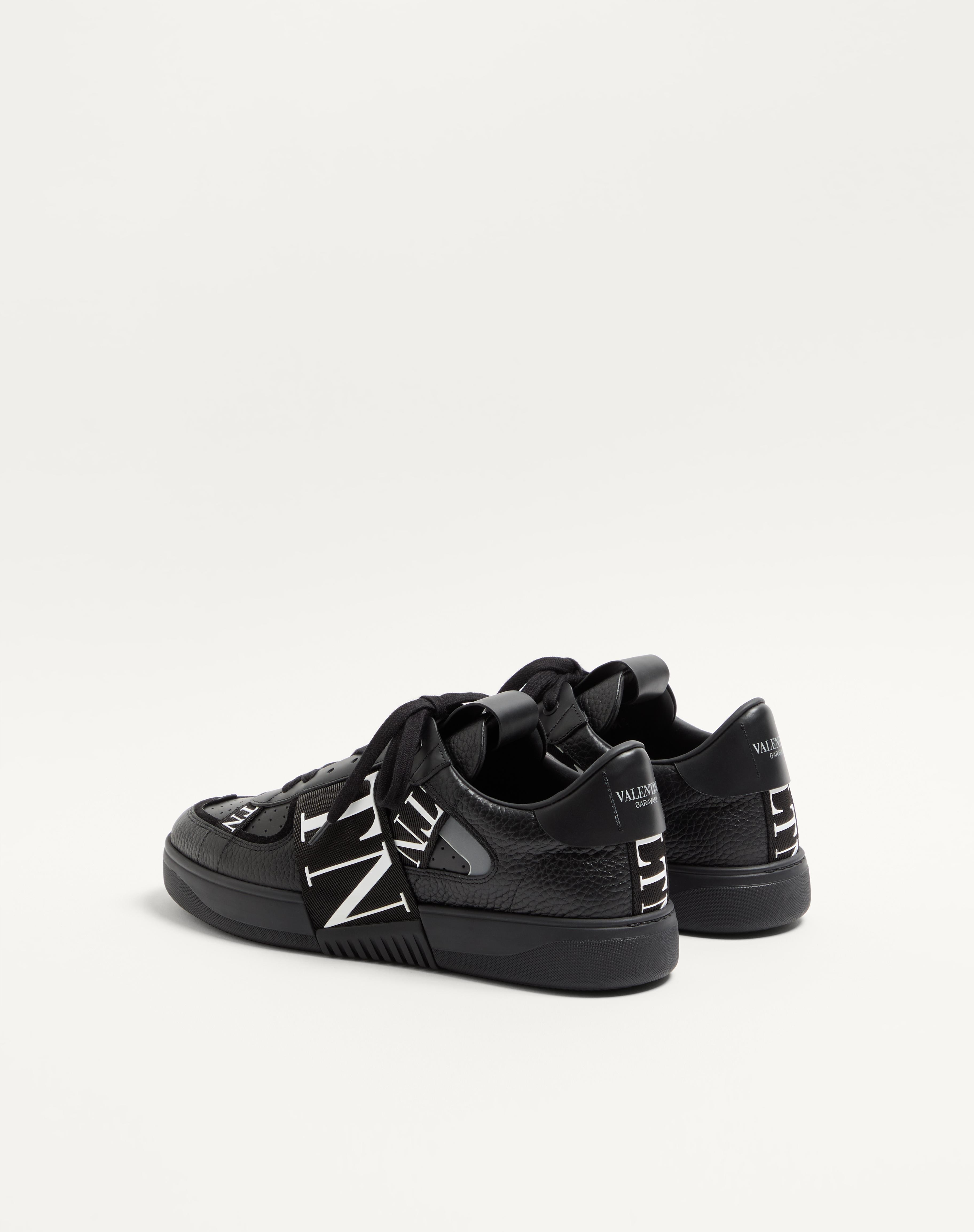 LOW-TOP CALFSKIN VL7N SNEAKER WITH BANDS - 6