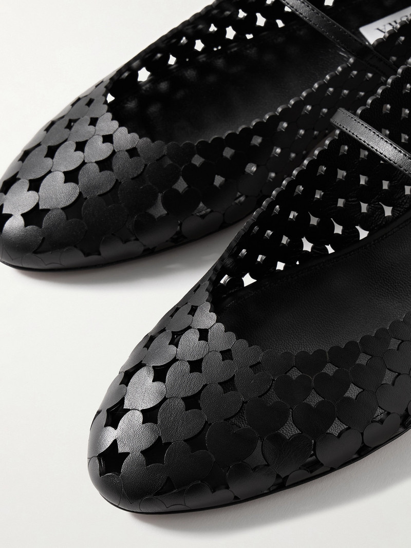Amourose Cutout Leather Ballet Flats 4