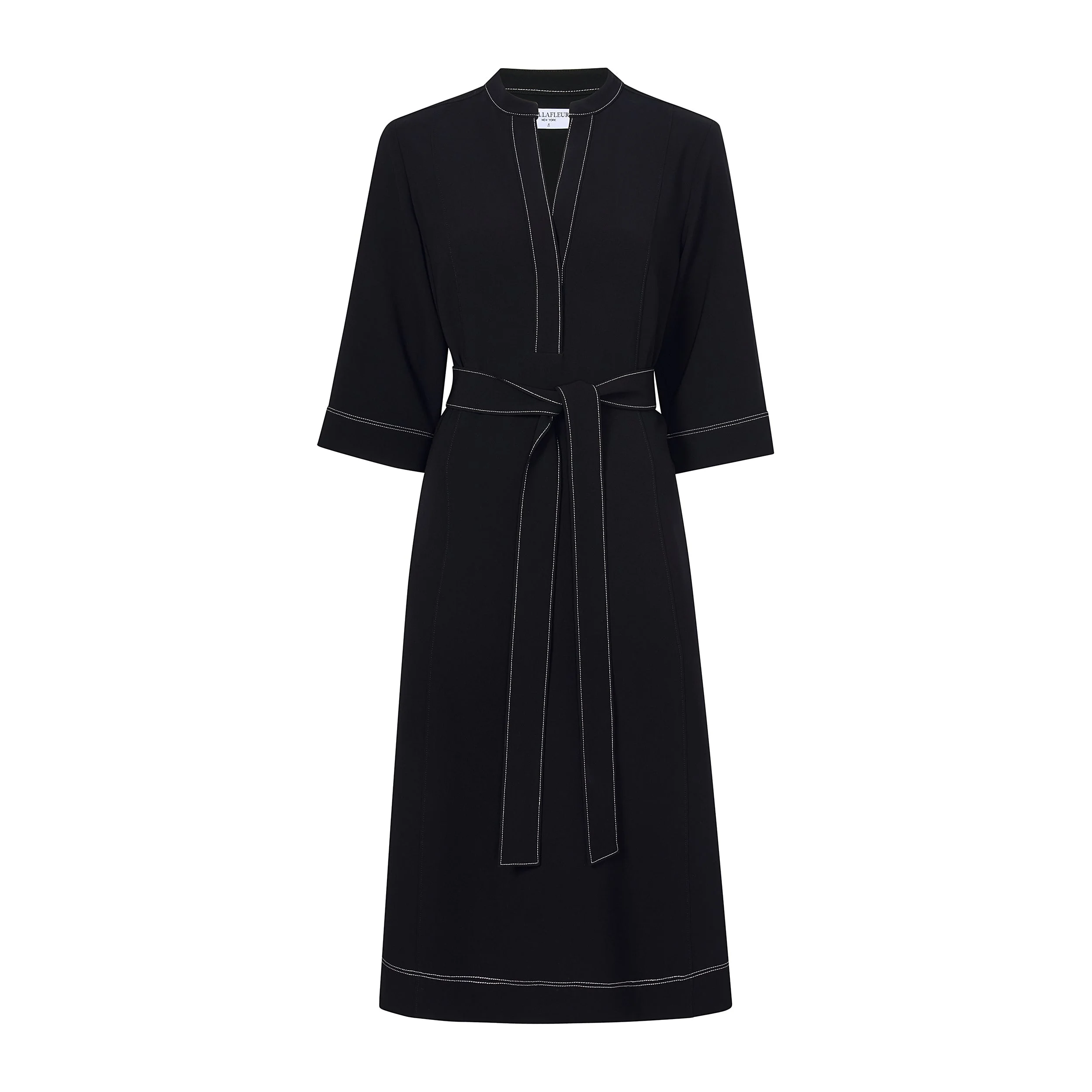 Lauleh Tunic Dress - Everyday Crepe with Topstitch - 1
