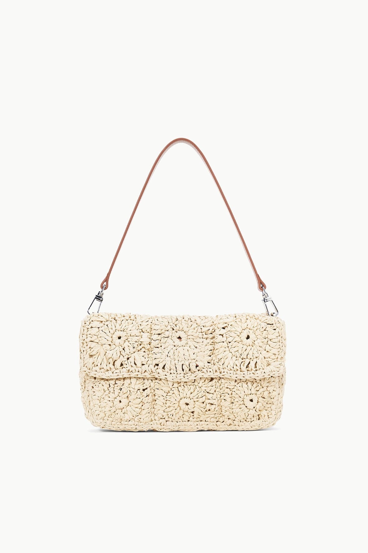 STAUD TIMMY CROCHET SHOULDER BAG NATURAL - 1