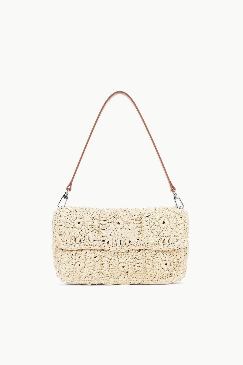 STAUD TIMMY CROCHET SHOULDER BAG NATURAL 1