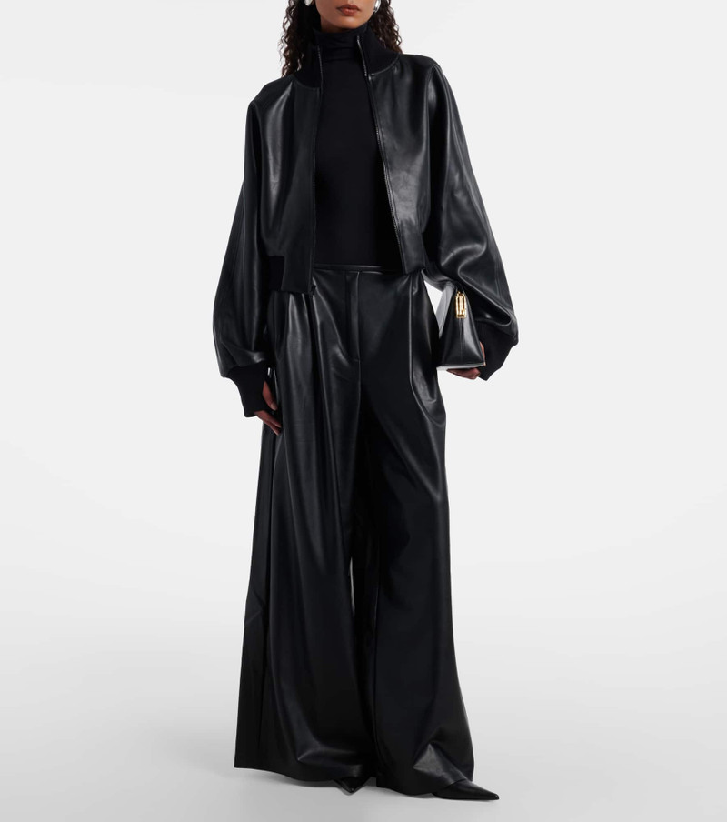 NORMA KAMALI Pleated high-rise wide-leg pants outlook