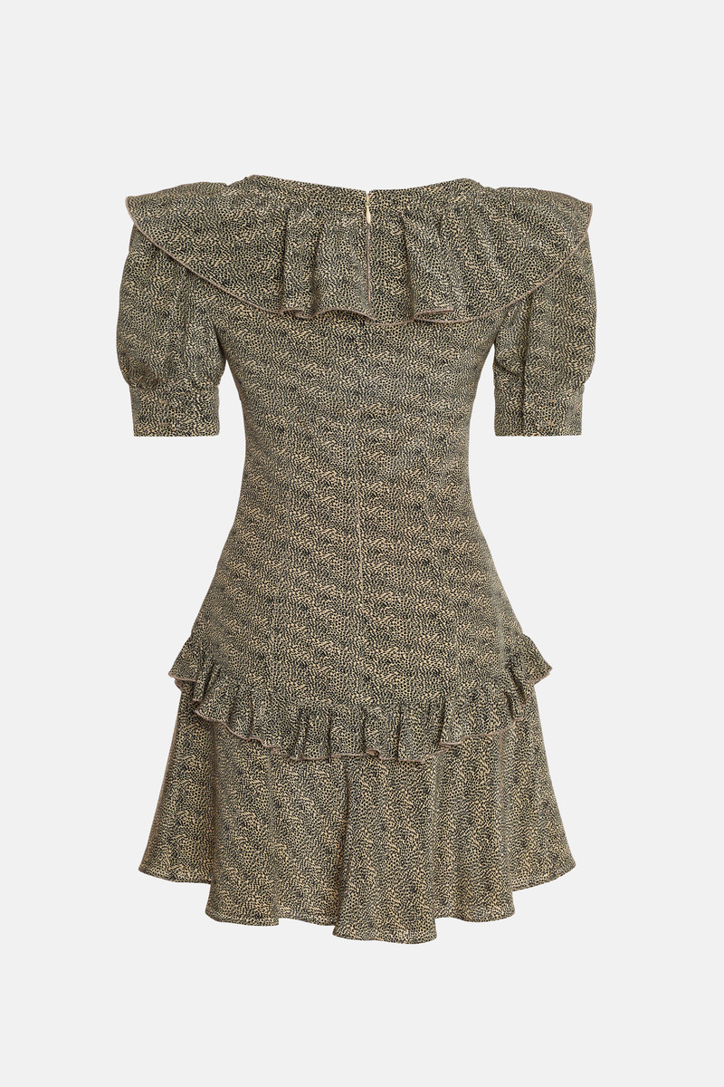 Alessandra Rich SMALL LEOPARD PRINT MINI DRESS outlook