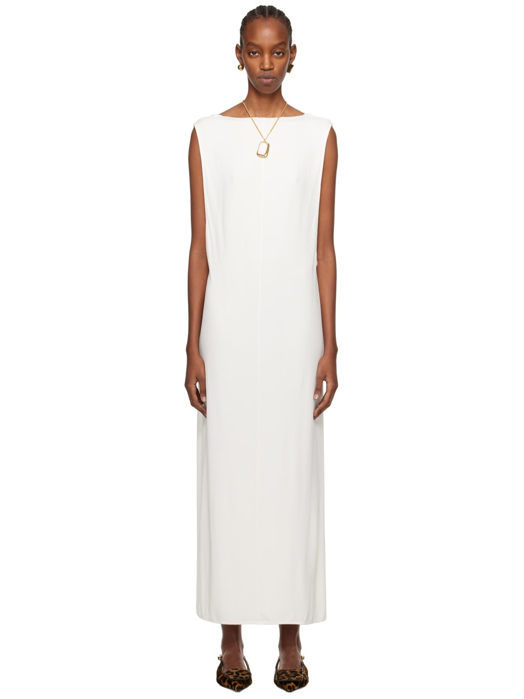 White Les Sculptures 'La robe Capa' Maxi Dress - 1
