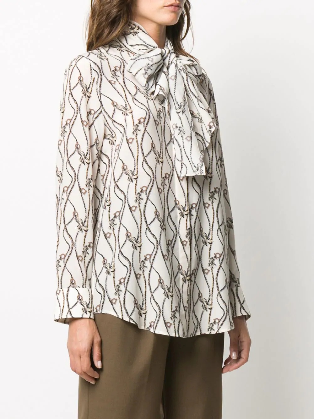 Gancio rope print blouse - 3