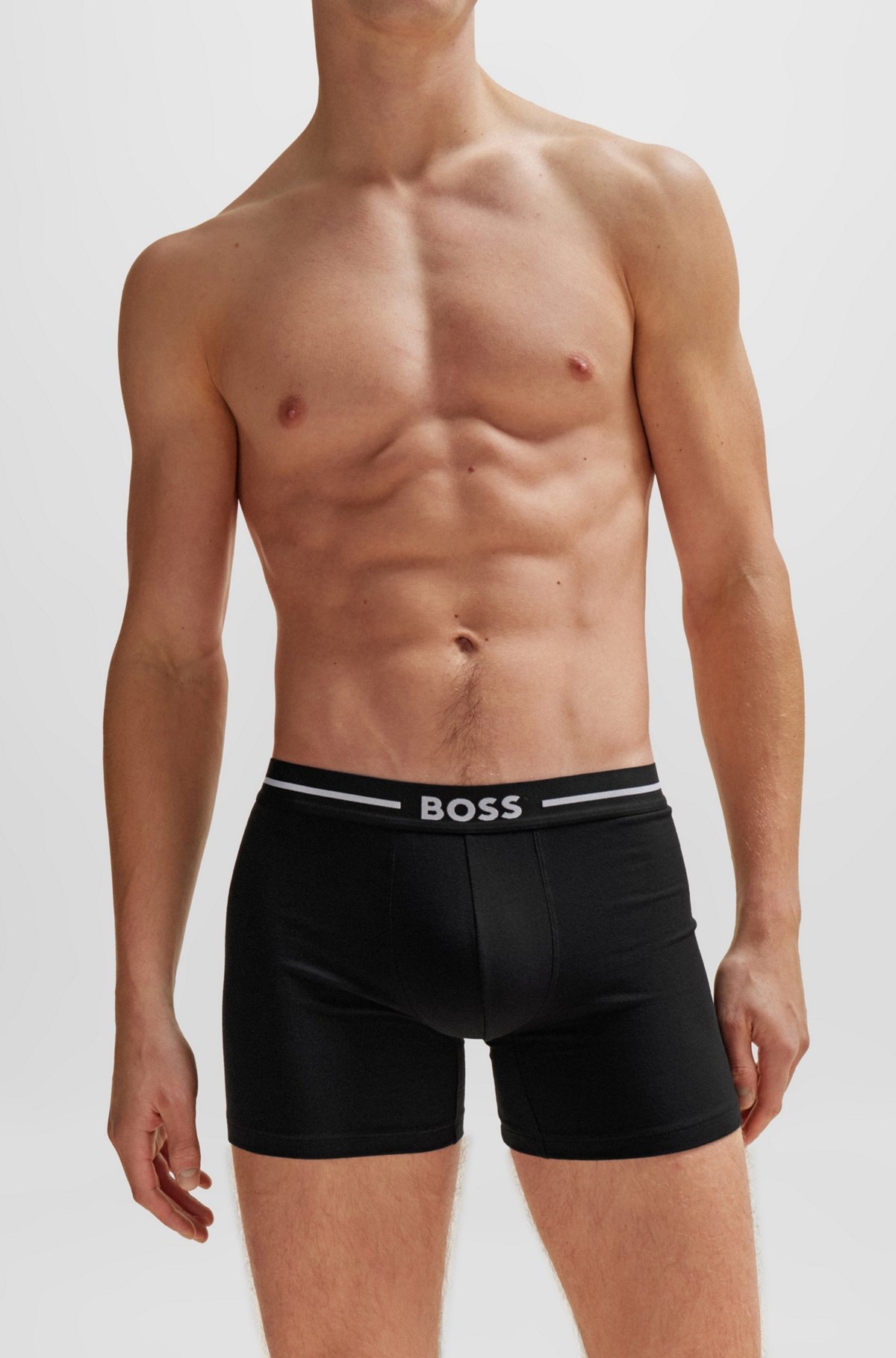 THREE-PACK OF BOXER BRIEFS IN STRETCH COTTON - 4