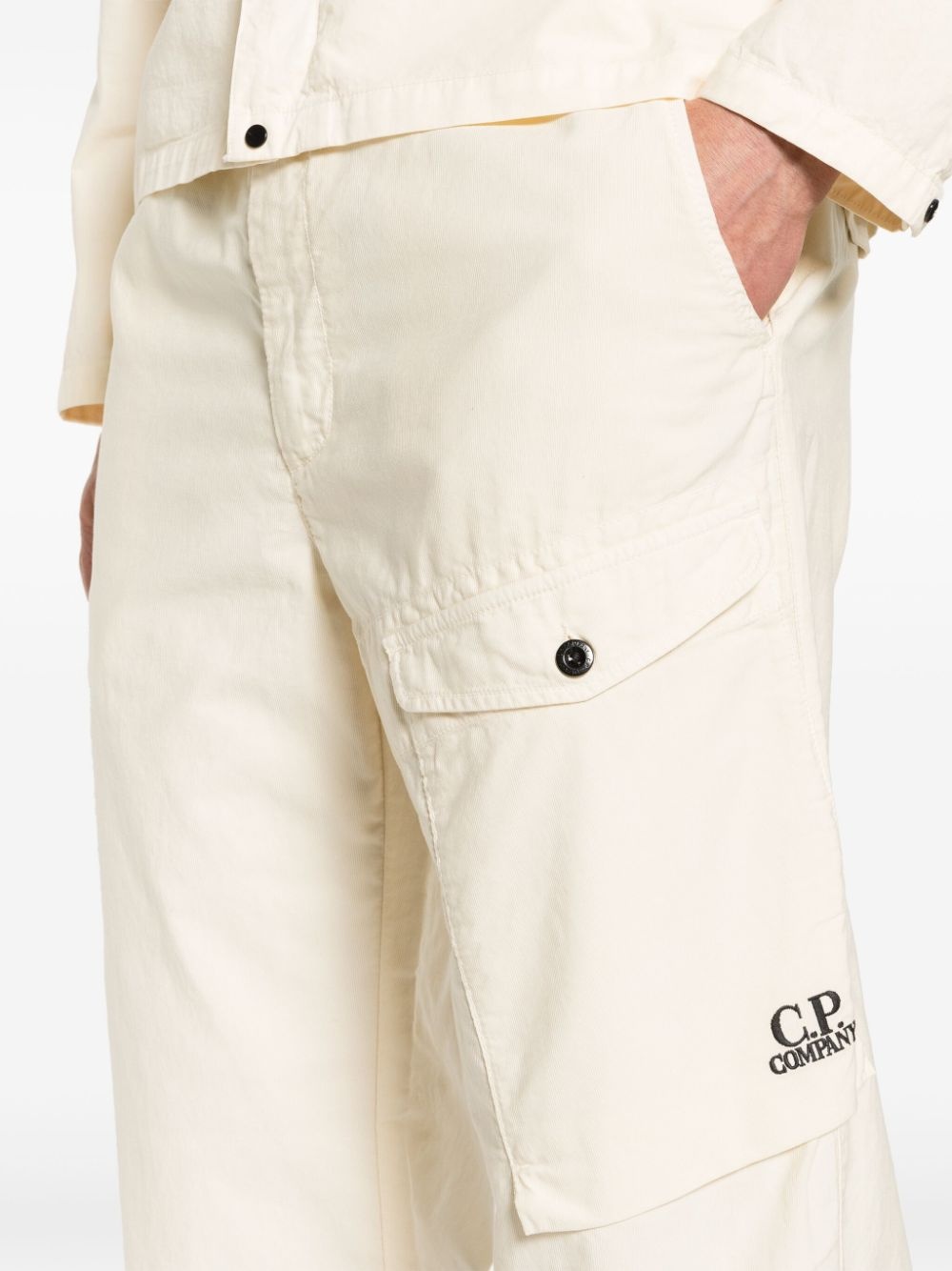 logo-embroidered cargo trousers - 5