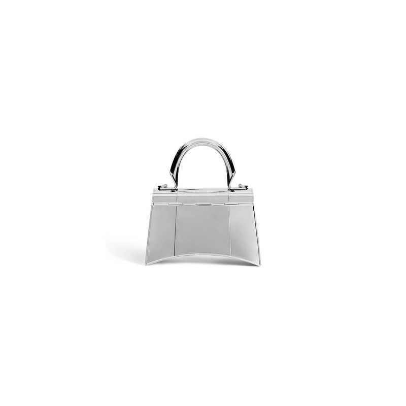 Women's Hourglass Metal Xs Handbag  in Silver 4