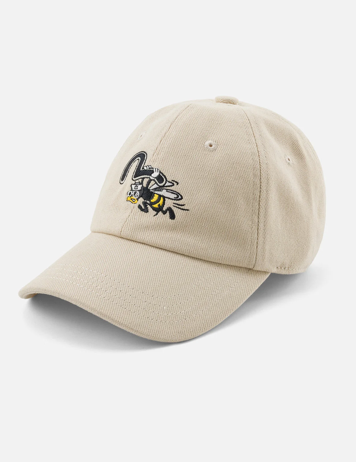Flying Bee Embroidered Baseball Cap - 1