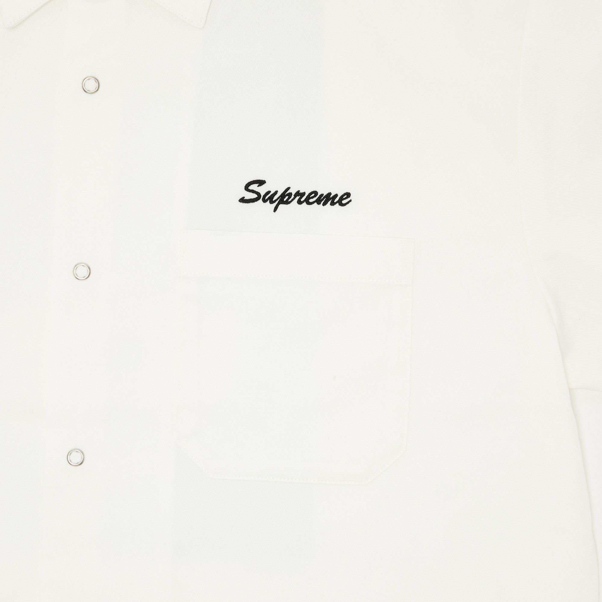 Supreme Margaret Keane Teardrop Short-Sleeve Work Shirt 'White' - 3