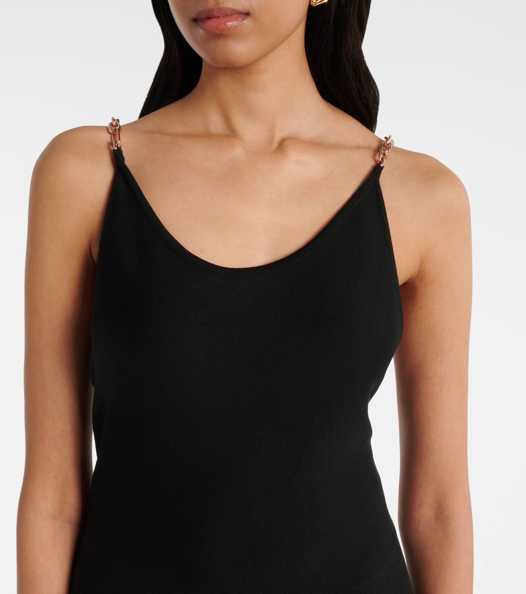 Adeona chain-detail silk maxi dress - 4