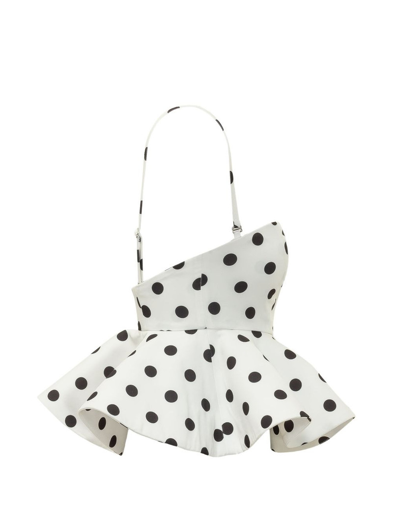 polka-dot peplum top 3
