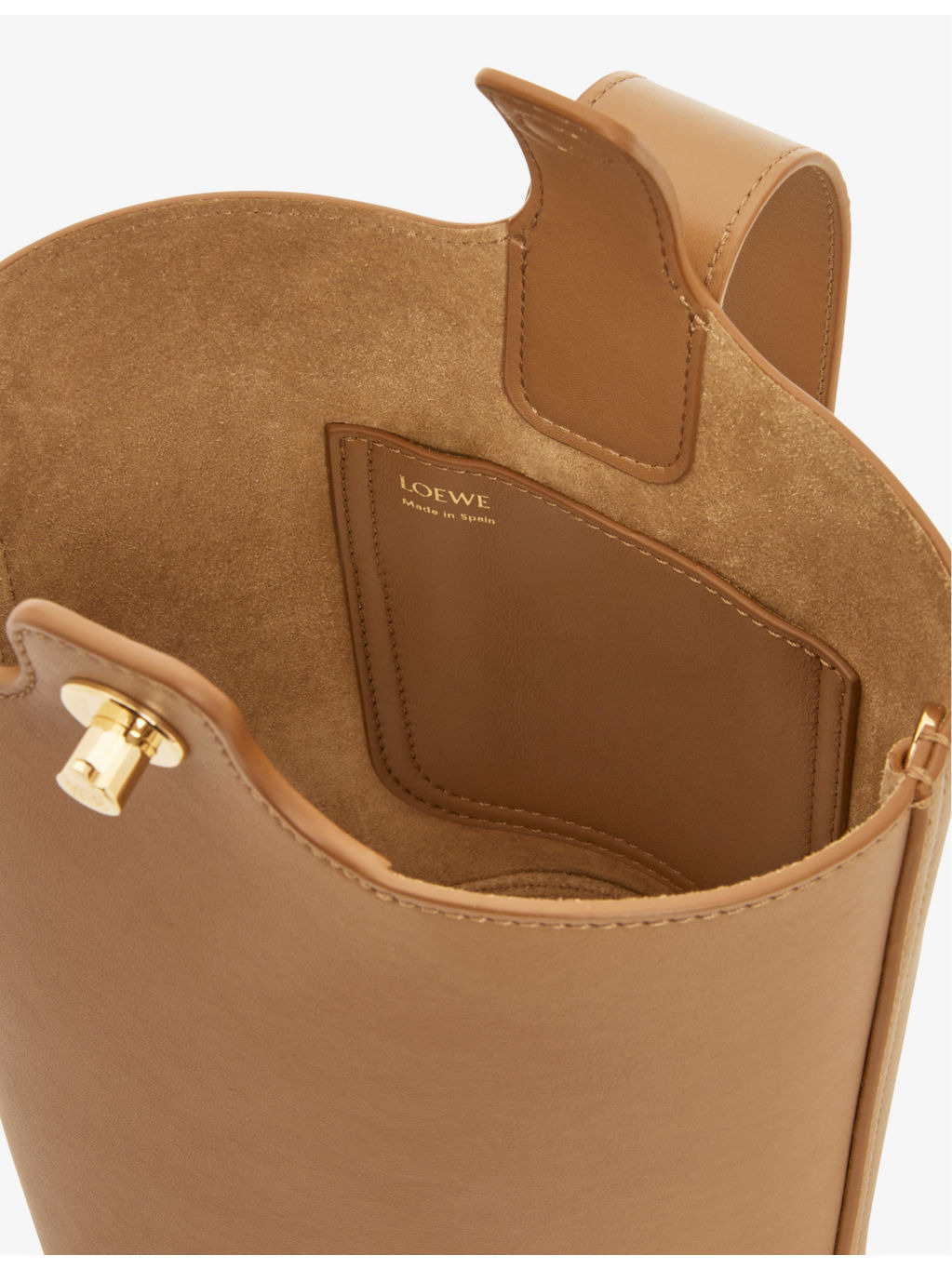 Pebble mini leather bucket bag - 4