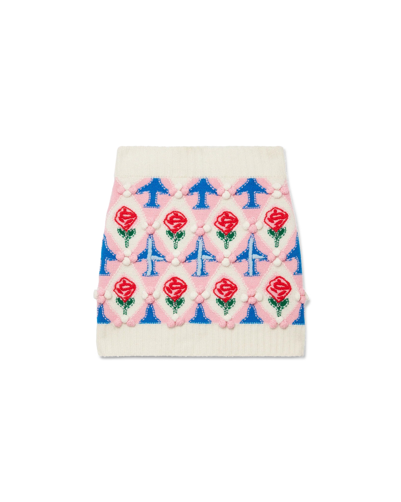 Argyle Mini Skirt - 1