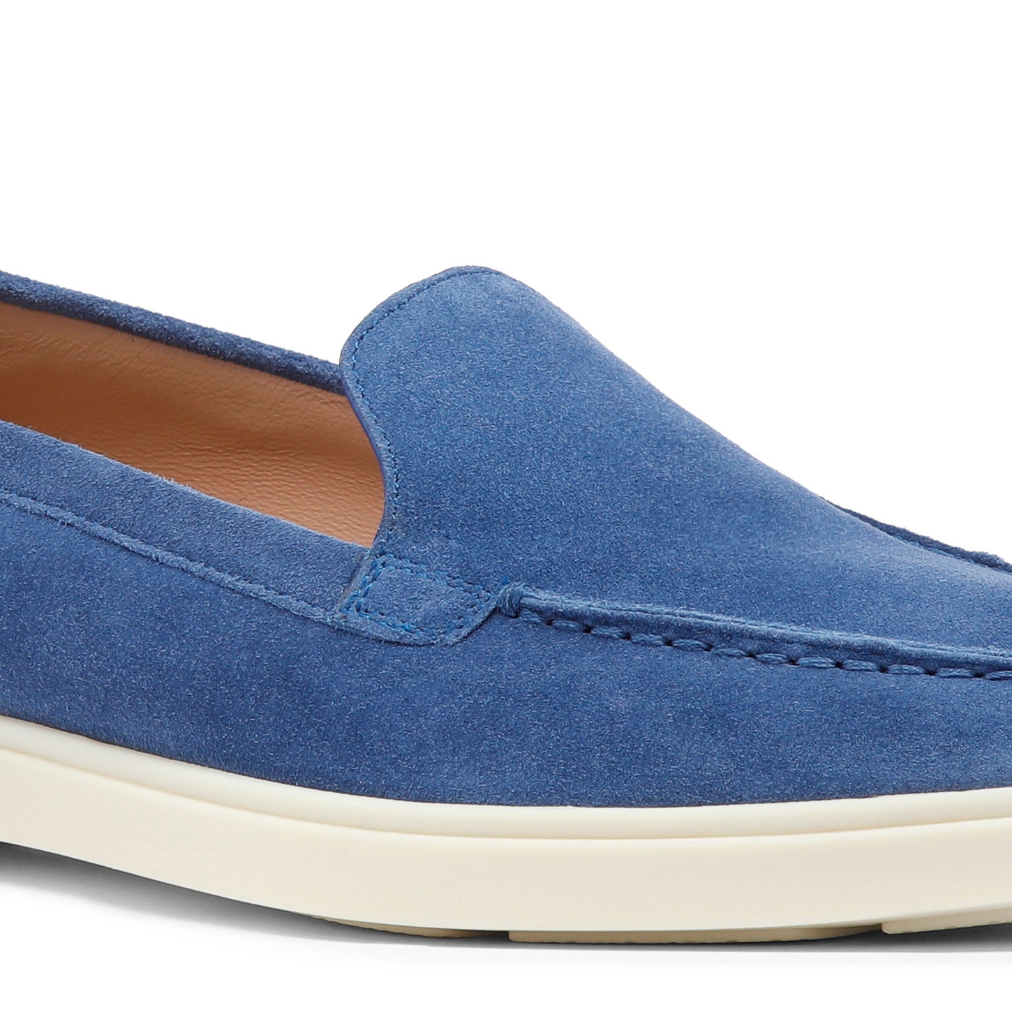 Women's blue suede loafer - 6