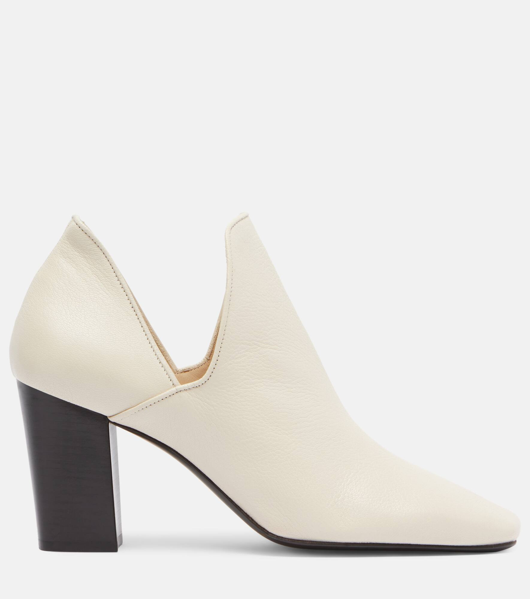 D'Orsay 80 leather pumps - 4